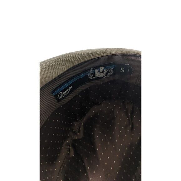 New Goorin Bros Small Dirty Larry Feather Design Fedora Hat Cap Beige - Picture 6 of 6